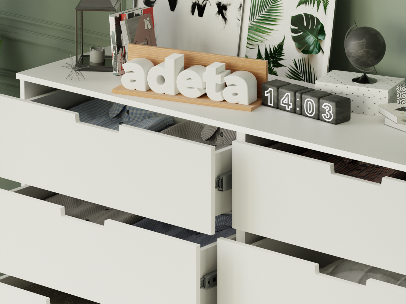 Комод Нордли 13 white ИКЕА (IKEA) изображение товара