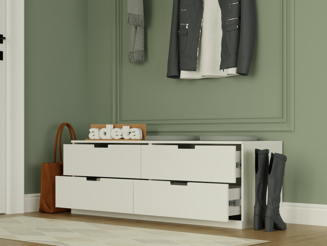 Комод Нордли 22 white ИКЕА (IKEA) изображение товара