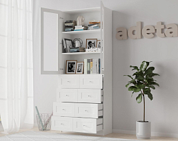 Изображение товара Книжный шкаф Билли 318 white ИКЕА (IKEA) на сайте adeta.ru