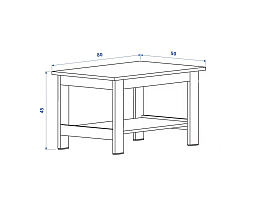 Изображение товара Журнальный столик Ноделанд 13 white ИКЕА (IKEA) на сайте adeta.ru